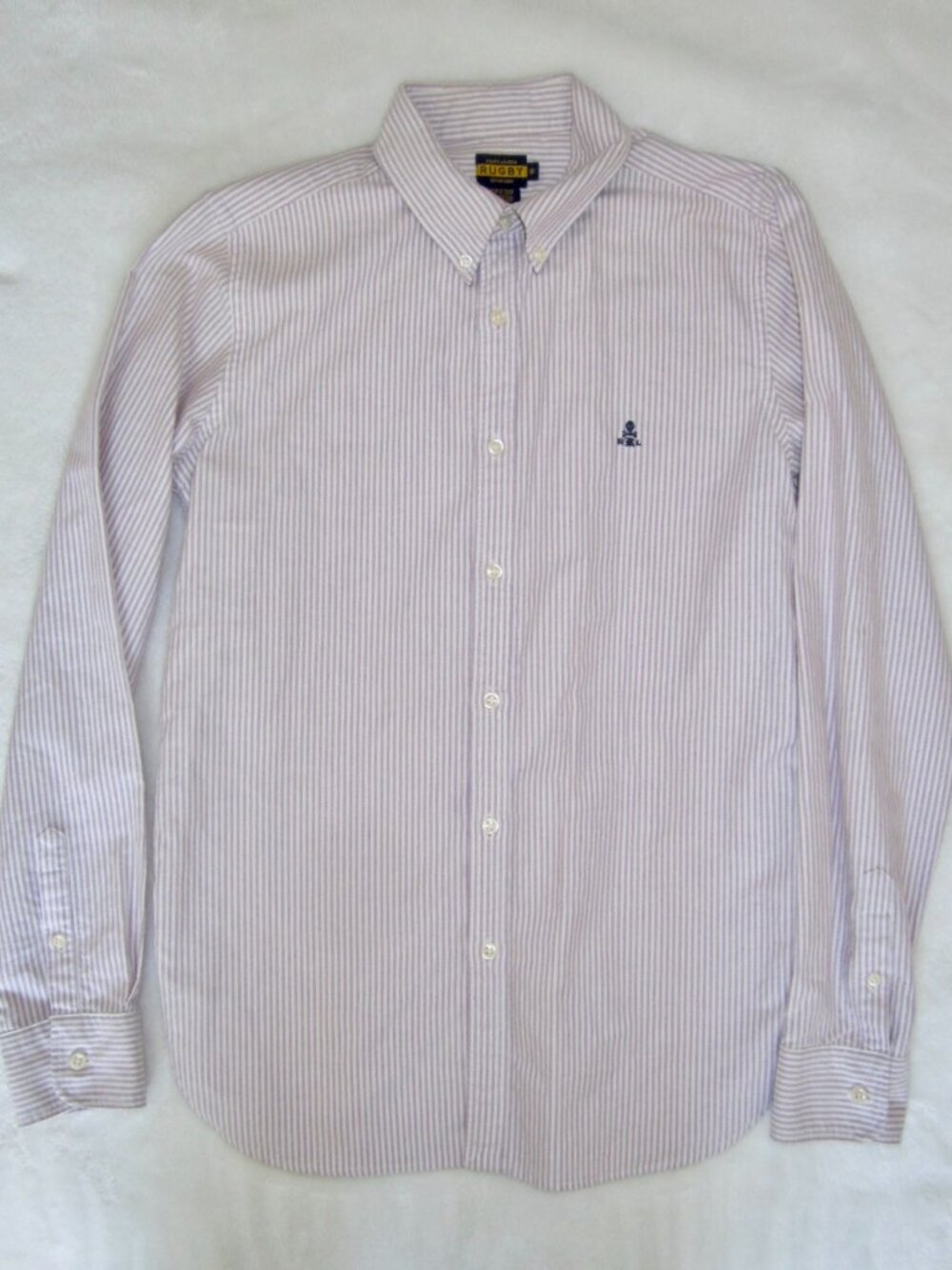 RUGBY RALPH LAUREN Striped Oxford Button Down Shirt Women's 8